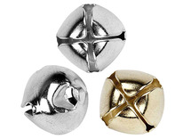 Decoratie - belletjes - goud en zilver - 1,5 cm diameter - assortiment van 50