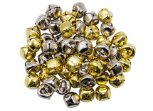 Bellen - goud en zilver - 1,5 cm diameter - decoratie - set van 50 assorti