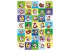 Stickers - seizoenen en feesten - kerstmannen - 35 motieven - set van 700 assorti
