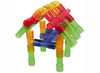 Bouwset - buisjes bouwen - transparant - set van 80 assorti