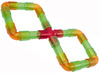 Bouwset - buisjes bouwen - transparant - set van 80 assorti