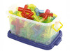Bouwset - buisjes bouwen - transparant - set van 80 assorti