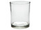 Theelichthouder - glas - 240 ml - set van 12