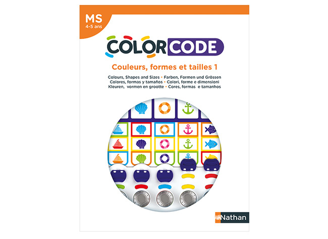 Spel - kleur en vorm - Nathan ColorCode - kleur,vorm en grootte - per set
