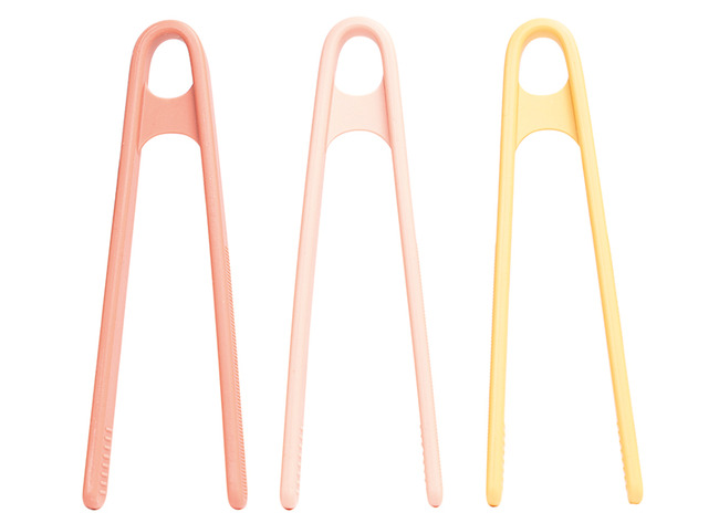 Open-ended - pincetten - Inspire My Play PlayTRAY Tongs - coral, yellow - accessoire - per set