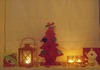 Hout - kerstboom met ster - per stuk