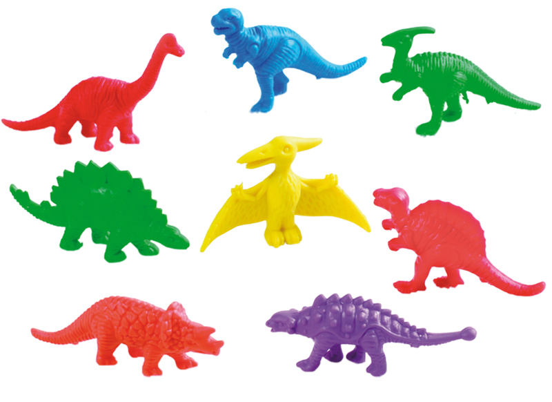 Plastique Fou Dinosaure - 3 feuilles