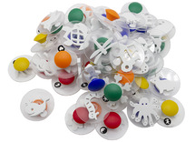 Stempels - verfstempels - foam - 6 cm - set van 50 assorti