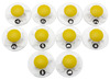 Stempels - verfstempels - foam - 6 cm - set van 50 assorti