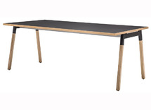 TAFEL - HOUTEN POTEN - 140 X 80 CM