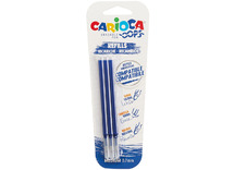 Pen - rollerpen - navulling - Carioca - Oops - blauw - set van 3