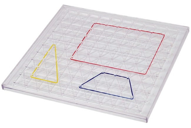 GEOBORDEN - TRANSPARANT - SET VAN 6