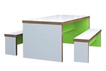 Tafel - bloktafel - lange zitbank