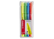 Markeerstiften - fluostiften - Stabilo - flash - set van 4 assorti