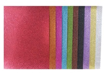 Karton - glitterpapier - A4 - 200 g - set van 10 assorti