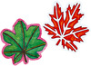 Sjablonen - bladeren - 20 x 20 cm - set van 12 assorti