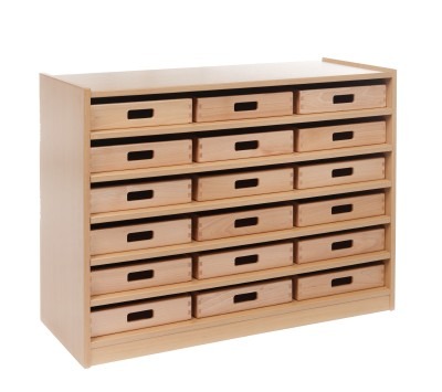 KAST BASIC 1 M - MET 7 PLANKEN EN 24KISTEN