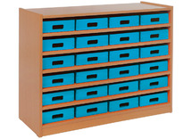 KAST BASIC - MET 5 PLANKEN EN 24 KISTEN