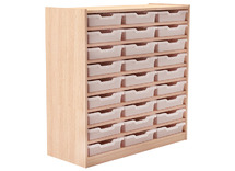 KAST BASIC 1 METER - MET 8 PLANKEN - KISTEN NIET INBEGREPEN
