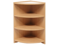 KAST BASIC - HOEKKAST MET 2 PLANKEN