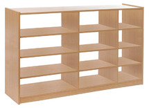 KAST BASIC 1 M - RUIMTEDELINGSKAST - 9 PLANKEN - ZONDER LADEN EN ZONDER RUG