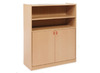 KAST BASIC - MET 4 PLANKEN EN 2 DEUREN ONDERAAN