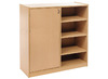 KAST BASIC 1 M - MET 6 PLANKEN EN 1 DEUR LINKS