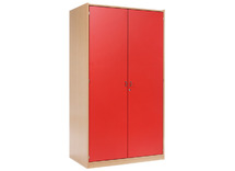 KAST BASIC - HOGE KAST MET 5 PLANKEN EN 2 DEUREN - MET SLOT - 60D