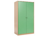 KAST BASIC - GARDEROBE MET PLANKEN EN 2DEUREN - MET SLOT