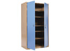 KAST BASIC - HOGE KAST MET 5 PLANKEN EN 2 DEUREN - MET SLOT - 40D