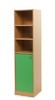 AANBOUW PLUS - SOKKELKAST MET 4 PLANKEN EN 1 DEUR - GEKLEURD