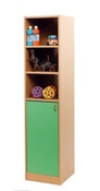 AANBOUW PLUS - SOKKELKAST MET 4 PLANKEN EN 1 DEUR - GEKLEURD