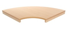 AANBOUW PLUS - VERBINDINGSPLANK - 1/4 CIRKEL 60D - NATUREL