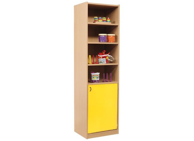 KAST BASIC - HOGE KAST MET 3 PLANKEN EN 1 DEUR