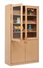 KAST BASIC - HOGE KAST MET 2 PLEXIGLAZEN DEUREN EN 2 DEUREN