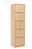 KAST BASIC - HOGE KAST MET 5 DEUREN - MET SLOT