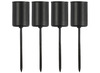 Kandelaar - metalen - set van 4