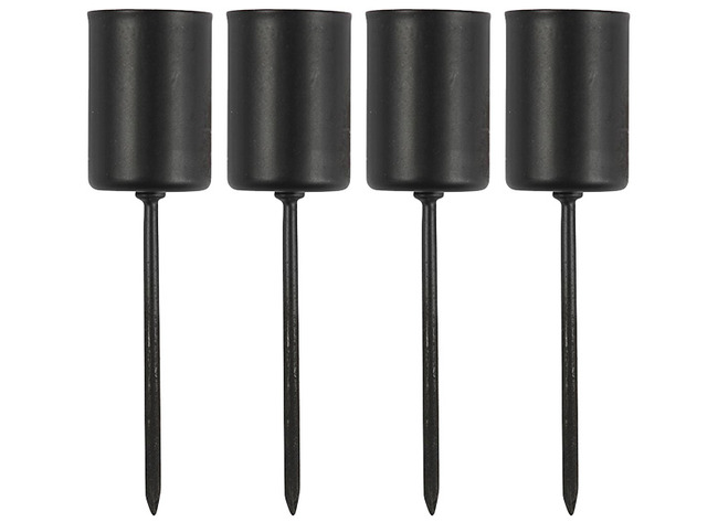 Kandelaar - metalen - set van 4