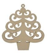 Hangers - hout - kerstboom - kerst - per stuk