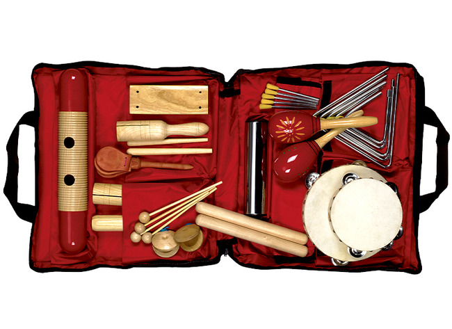 Muziek - ritmeset met draagtas - set van 19 assorti