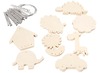 Windgongs - hout - voordeelpakket - set van 24 assorti