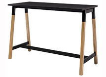 TAFEL - TOOGTAFEL - HOUTEN POTEN - 140 X 70 CM