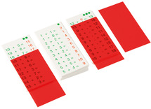 Rekenen - rekenhulpkaarten - optellen, aftrekken, vermenigvuldigen en delen - per set