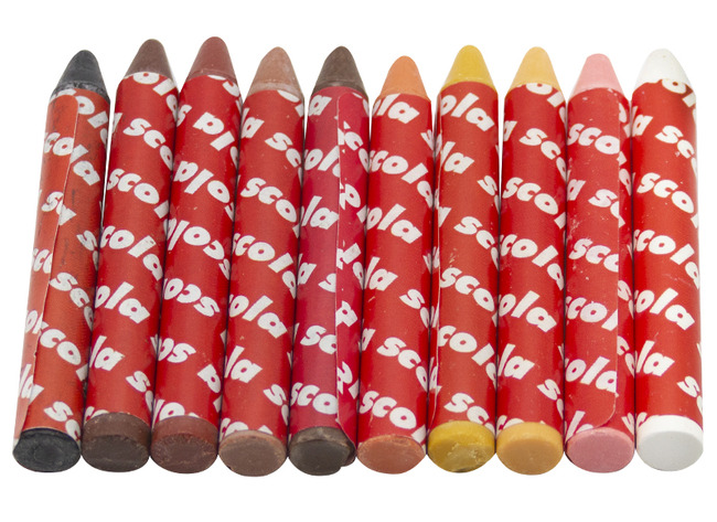Waspotlood - Scola - huidskleur - set van 10 assorti