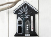 Thermometer - huisje - hout - per stuk