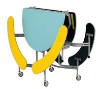 SICO VOUWTAFEL - ROND - BANKJES