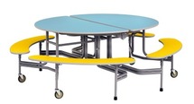 SICO VOUWTAFEL - ROND - BANKJES