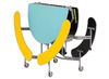 Tafel - vouwtafel - SICO - ovaal - 12 personen - 215 x 195 cm - vaste bank - per stuk