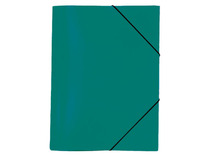 Mappen - elastomap - A5 - met kleppen - kunststof - groen - per stuk
