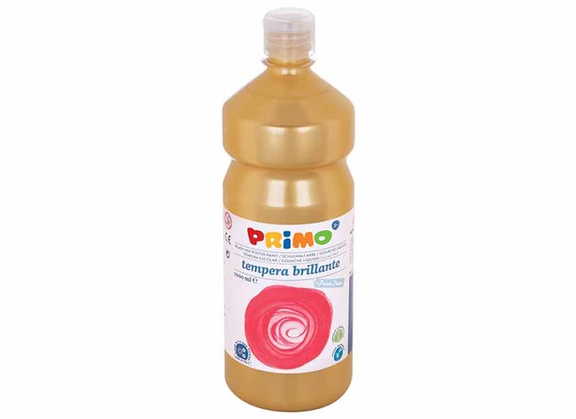 Verf - plakkaatverf - Primo Tempera Brillante - goud - fles van 1 l
